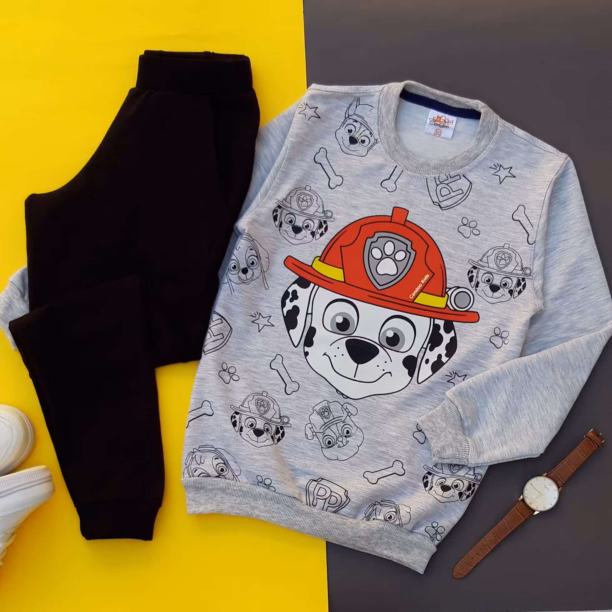 بلوز وشلوار پسرانه طرح مارشال