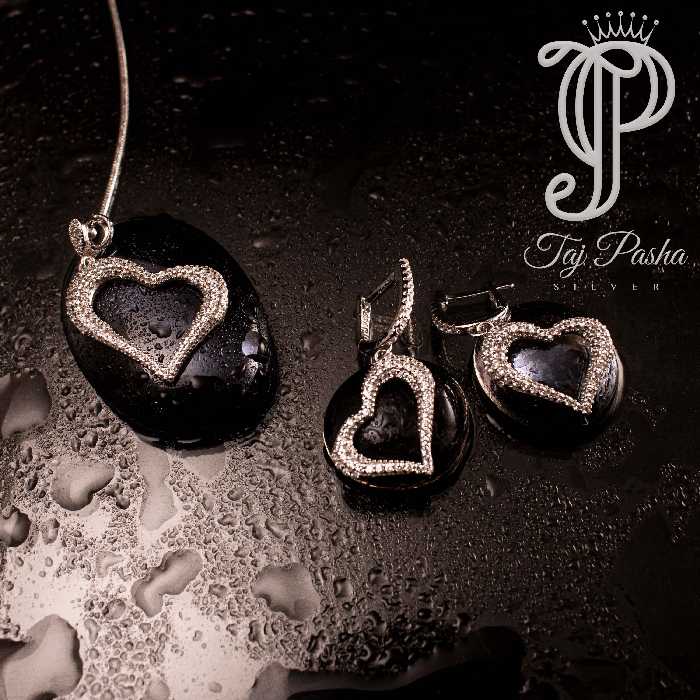 نیم ست نقره تاج پاشا کد 2010