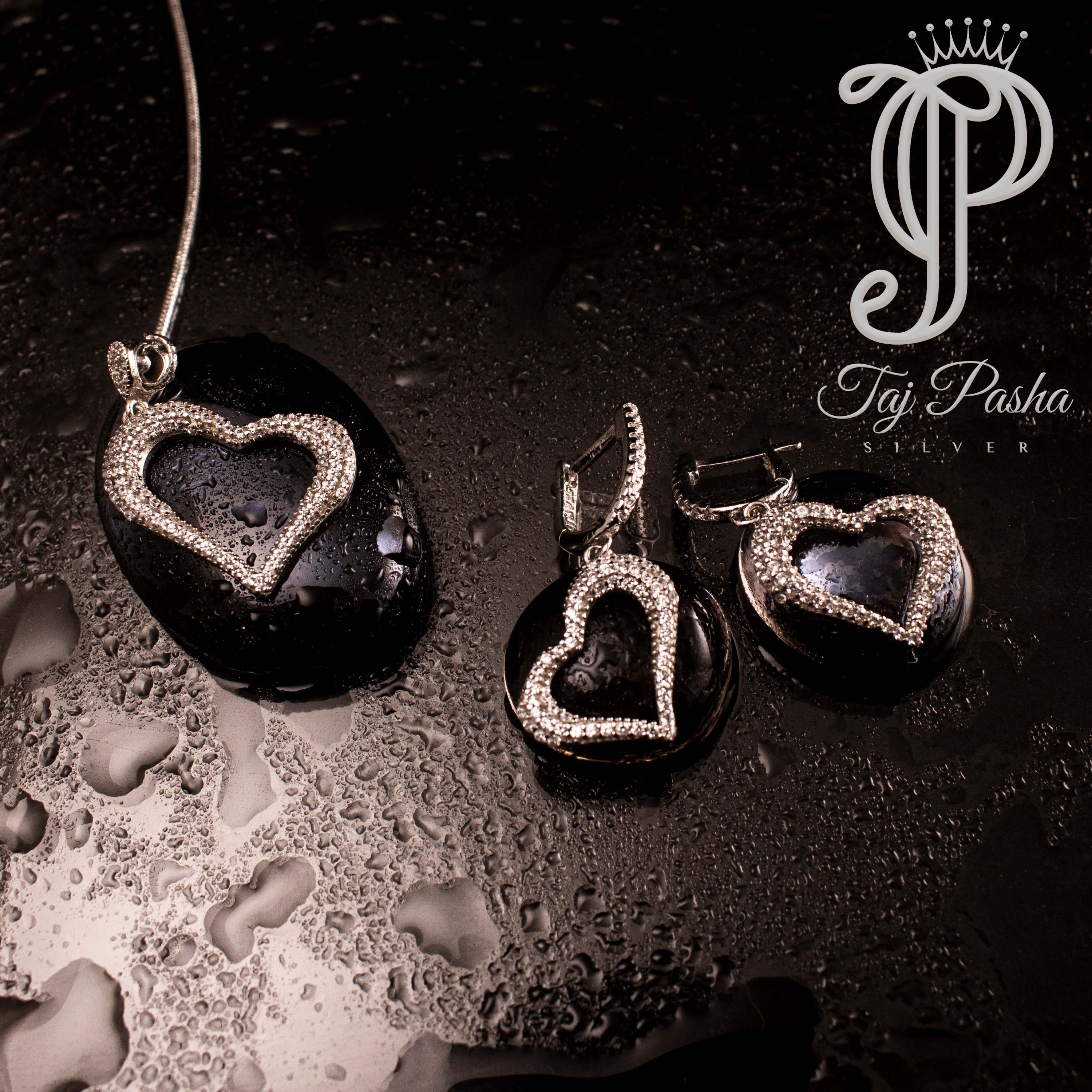 نیم ست نقره تاج پاشا کد 2010