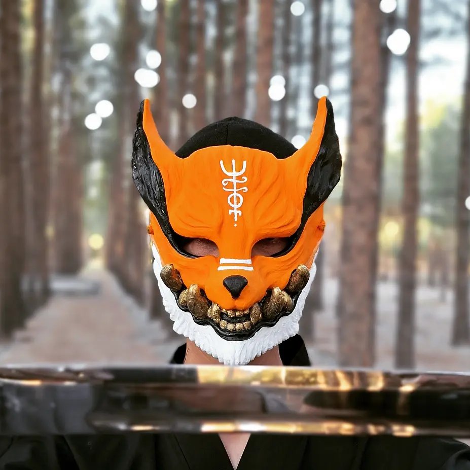 ماسک روباه با رنگ بندی دلخواه