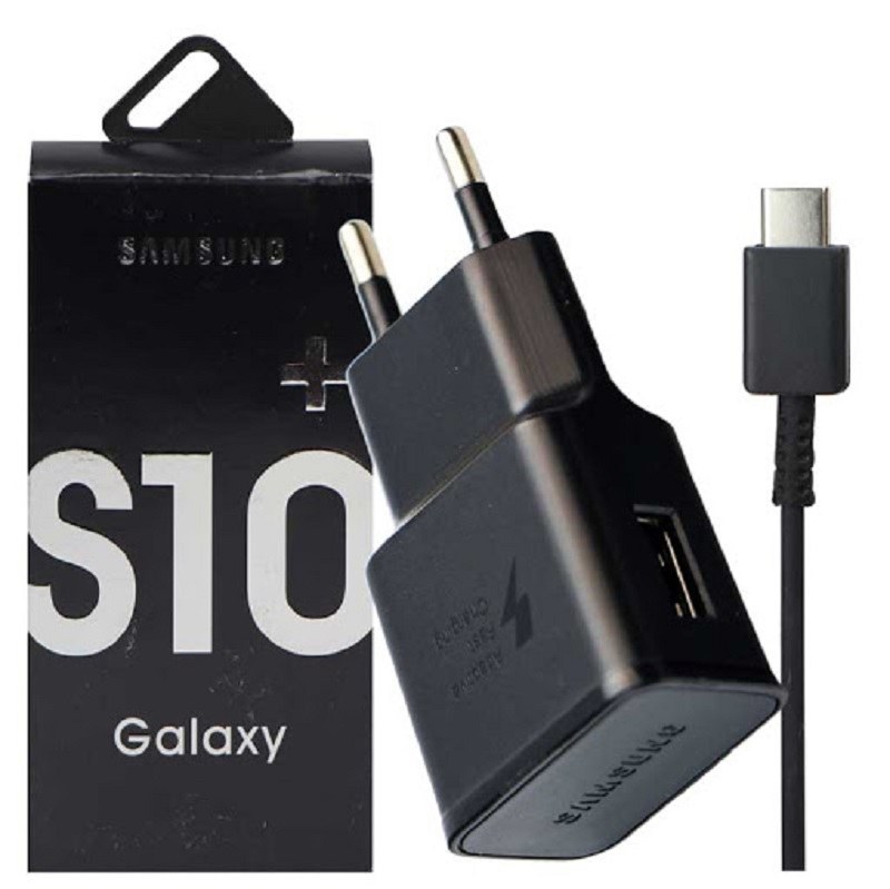 شارژر دیواری Samsung S10 پکدار به همراه کابل Type-C
