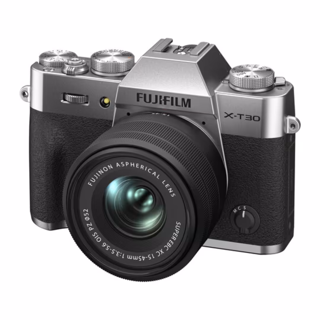 دوربین عکاسی فوجی فیلم FUJIFILM X-T30 II Mirrorless Camera with XC 15-45mm OIS PZ Lens (Silver)