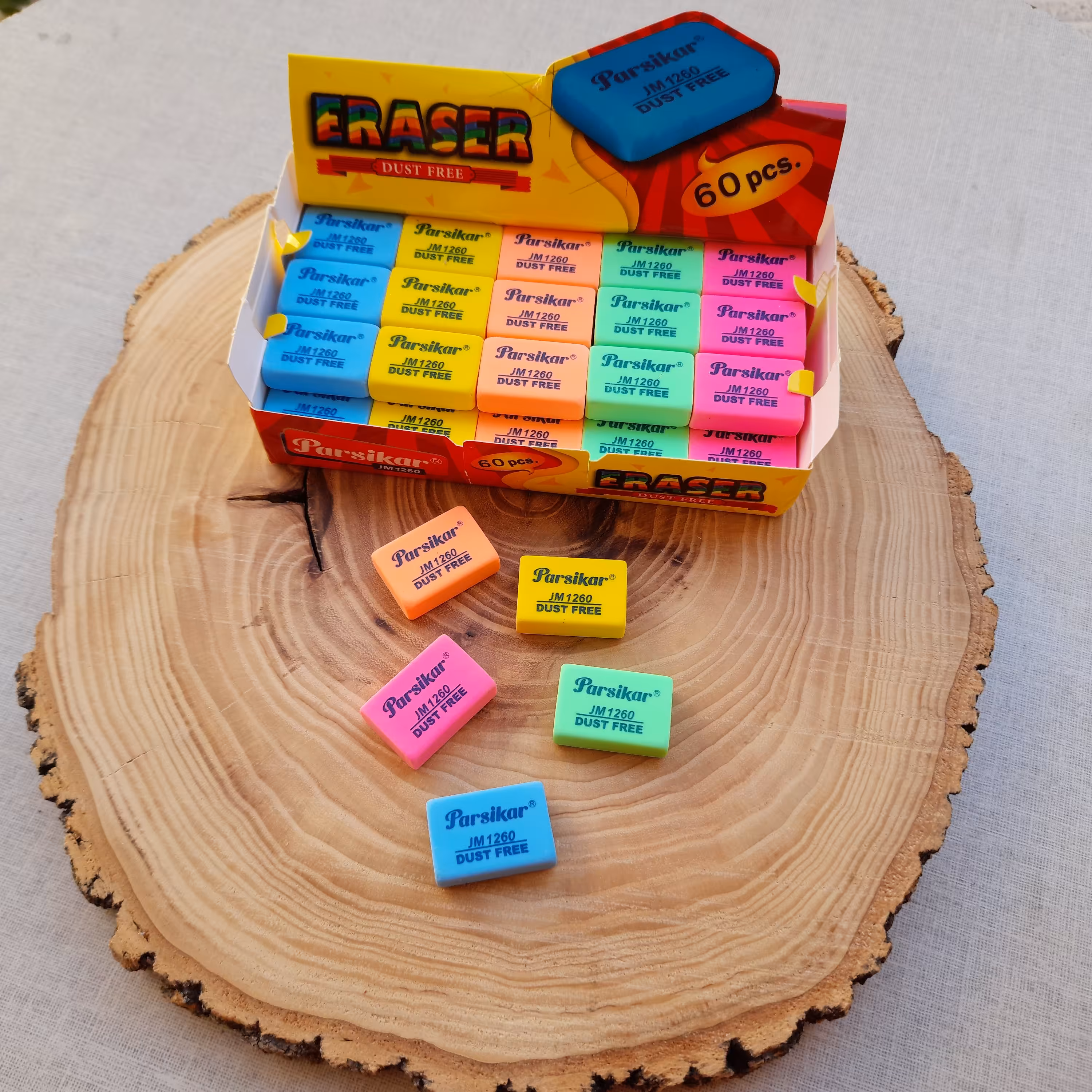 پاک کن ایرانی پارسیکار کوچک در 5رنگ زیبا مناسب برای پاک کردن