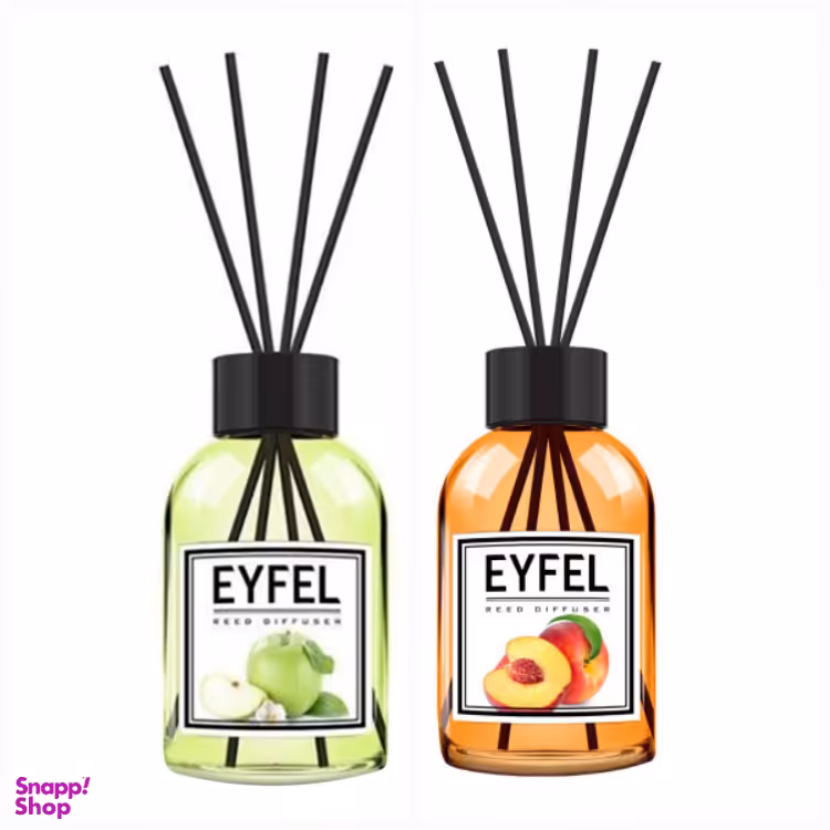 خوشبو کننده هوا ایفل مدل سیب سبز و هلو حجم 120 میلی لیتر مجموعه 2 عددی