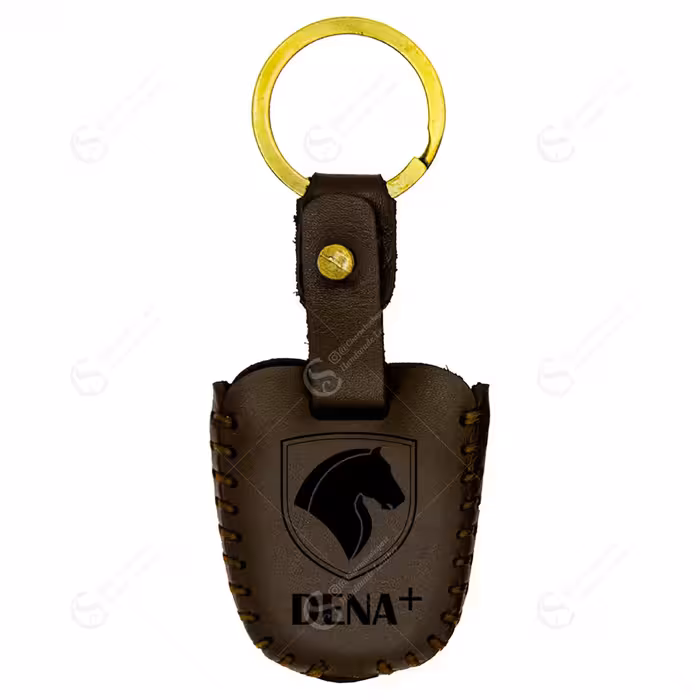 جاسوییچی چرم طبیعی گاوی قهوه ای مناسب دنا پلاس