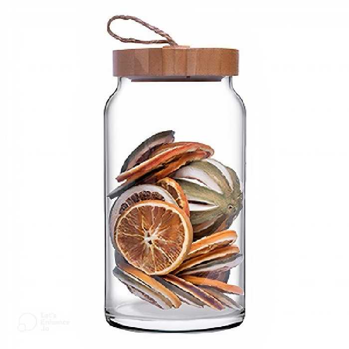 بانکه حبوبات و جا ادویه درب بامبو پاشاباغچه Voody-43593