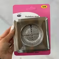 صافی و تفاله گیر استیل مربعی سینک ظرفشویی