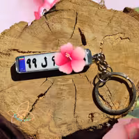 دسته کلید رزینی(پلاک ماشین2)