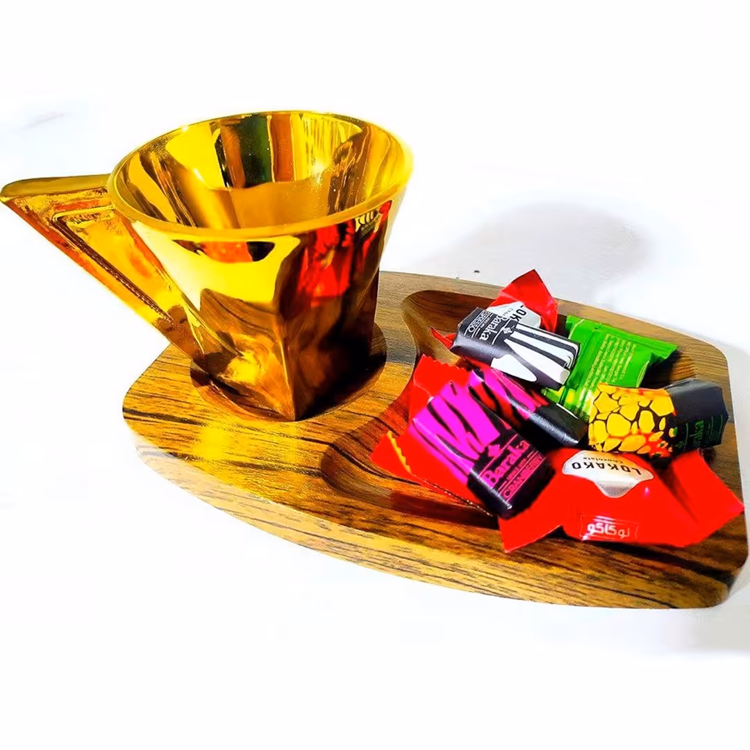 زیر لیونی و تخته سرو چای و قهوه وکیوم