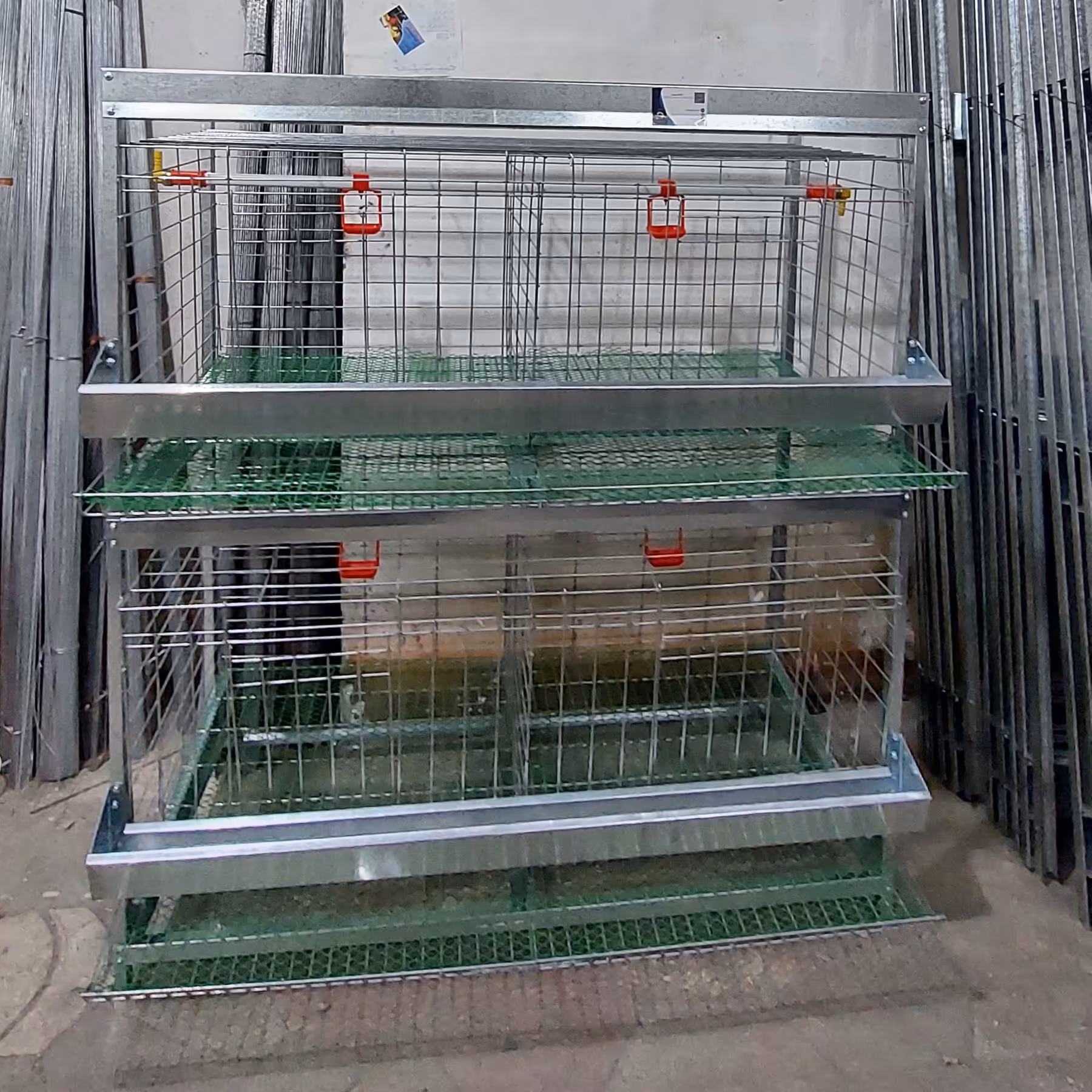 قفس مرغ تزیینی دو طبقه تمام گالوانیزه پس کرایه