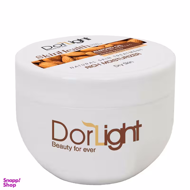 کرم مرطوب کننده دست دورلایت (Dorlight) حاوی بادام حجم 300 میلی لیتر