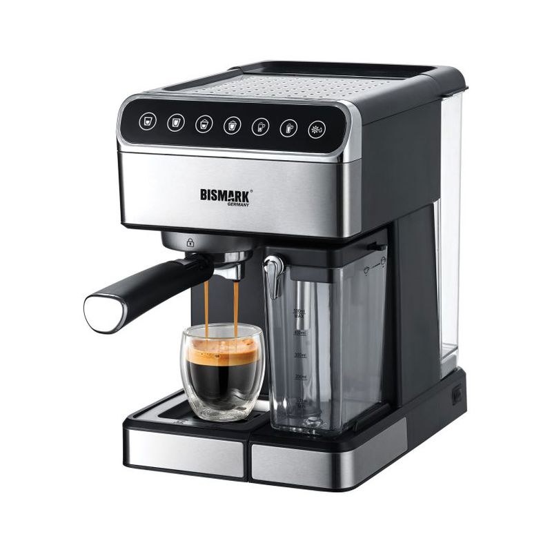 اسپرسو ساز  1.8 لیتر 2200 وات 20 بار بیسمارک مدل BM-2261 با گارانتی 18 ماهه
