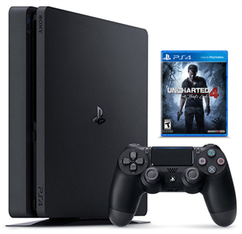 کنسول بازی سونی پلی استیشن 4 اسلیم 500 گیگابایت به همراه بازی Uncharted 4