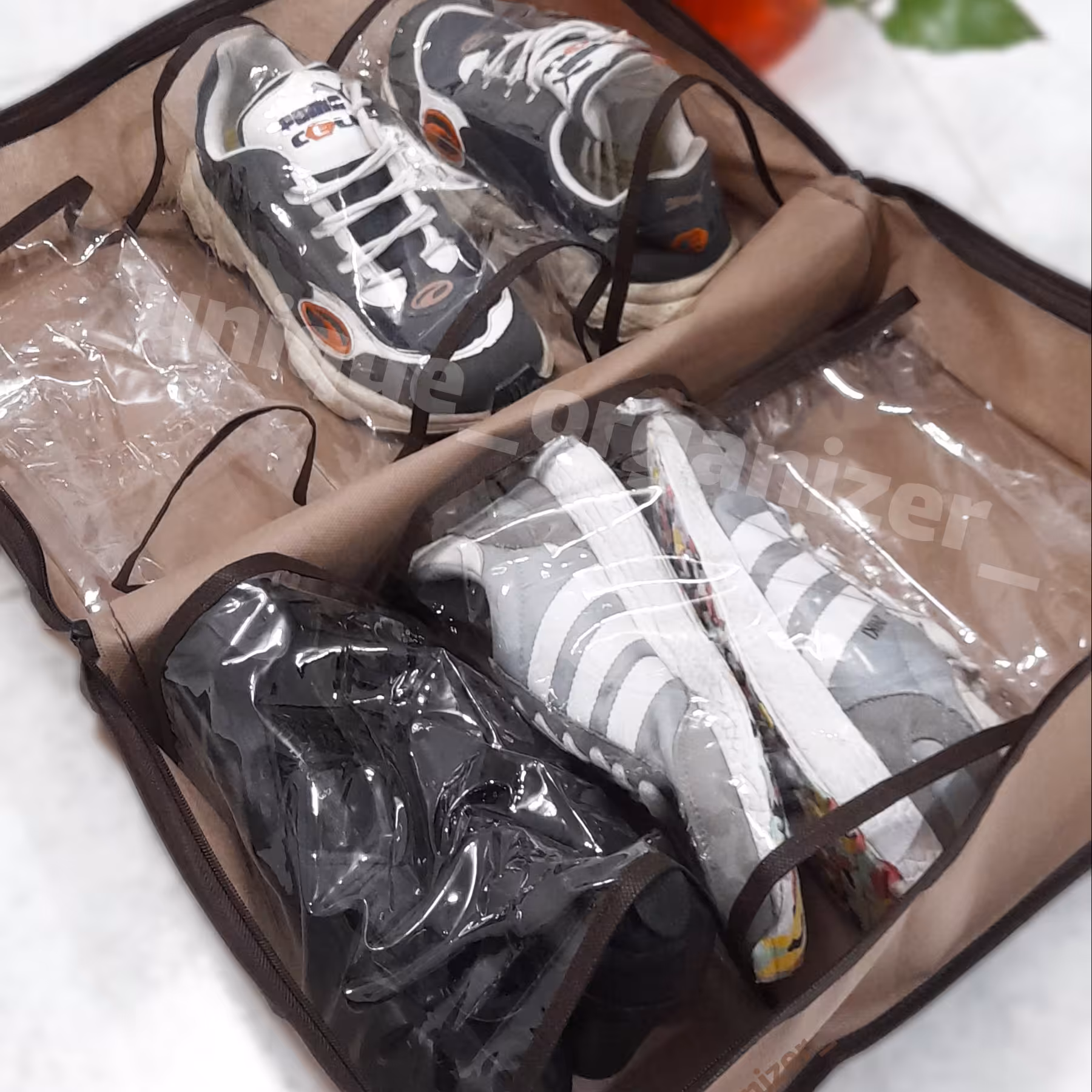 باکس کفش مسافرتی جاکفشی ، کیف کفش مسافرتی، کاور کفش،نظمدهنده کفش