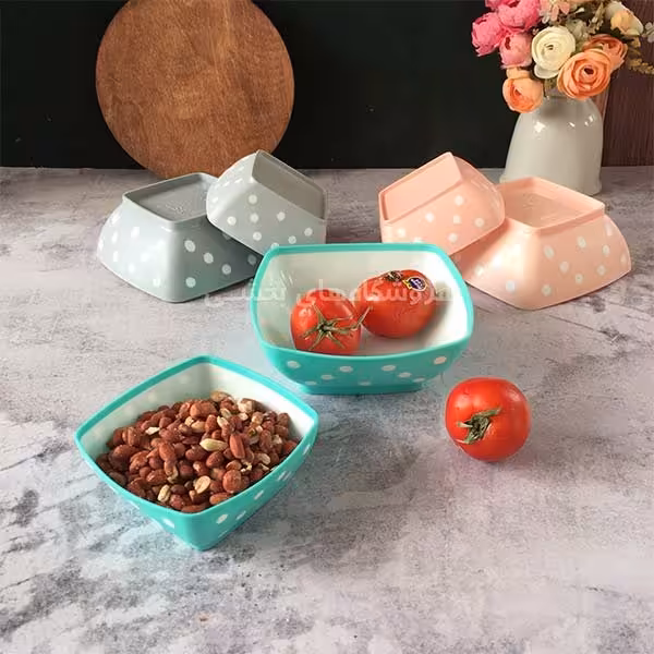 کاسه پلاستیکی مدل خالدار 2 عددی سایز 1 تیناز رنگ صورتی، توسی لطفا قبل از ثبت سفارش موجودی بگیرید 