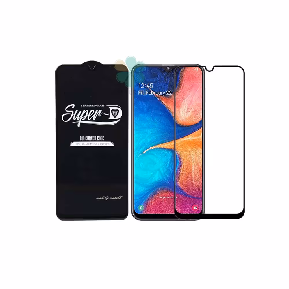 گلس گوشی سامسونگ Samsung Galaxy M30s تمام صفحه Super D