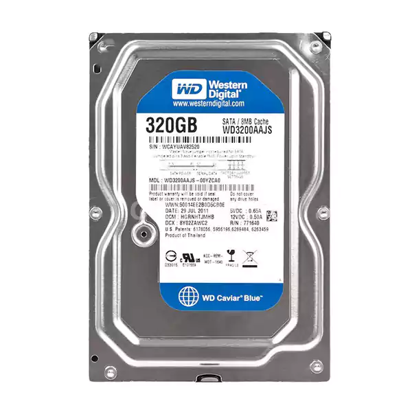 هارددیسک اینترنال وسترن دیجیتال مدل WD3200BUDT ظرفیت 320 گیگابایت - پردیس پازار