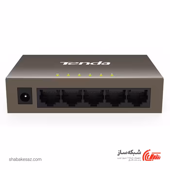قیمت و خرید سوییچ شبکه تندا Tenda TEF1005D دسکتاپ فلزی 5 پورت 10/100Mbps - شبکه ساز