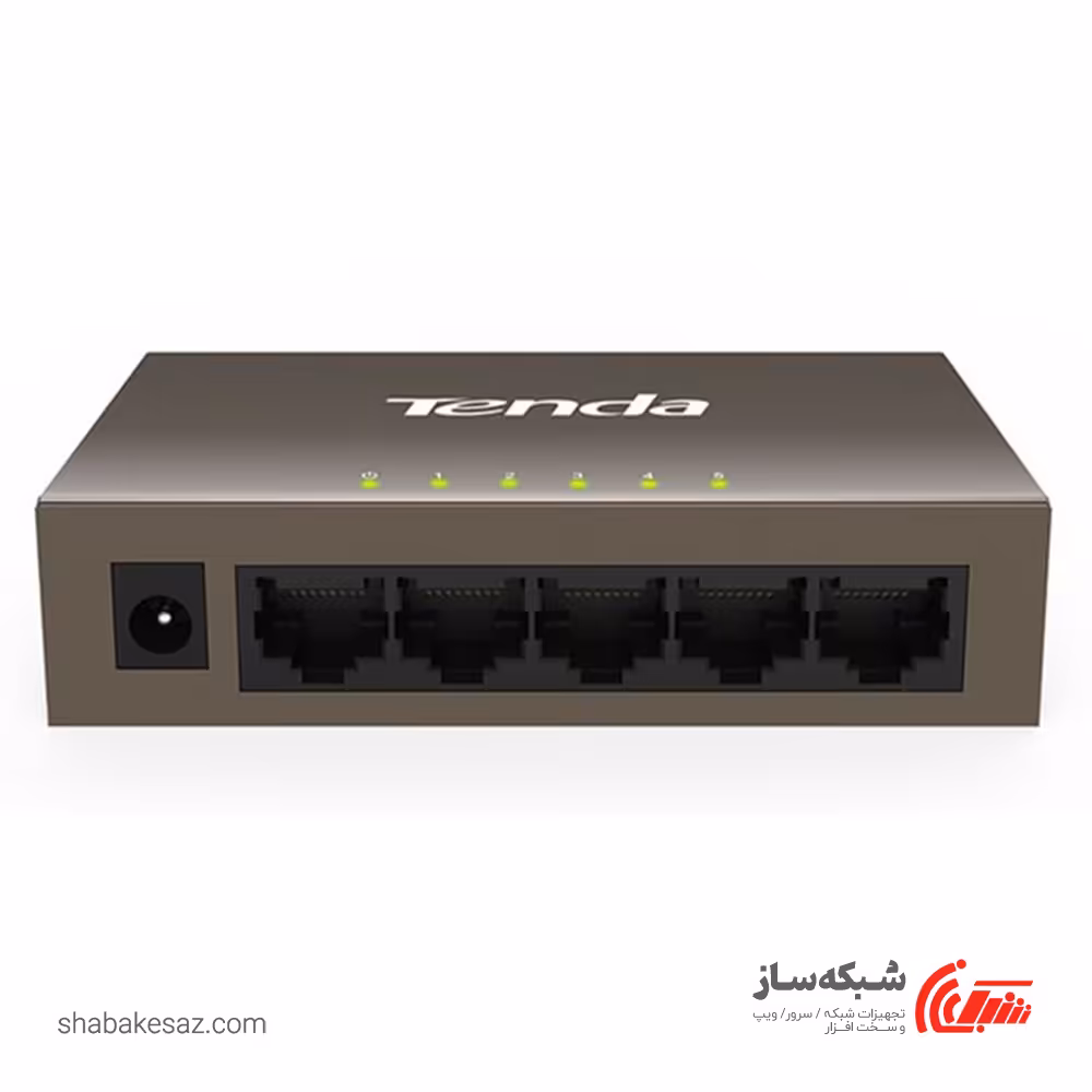 قیمت و خرید سوییچ شبکه تندا Tenda TEF1005D دسکتاپ فلزی 5 پورت 10/100Mbps - شبکه ساز