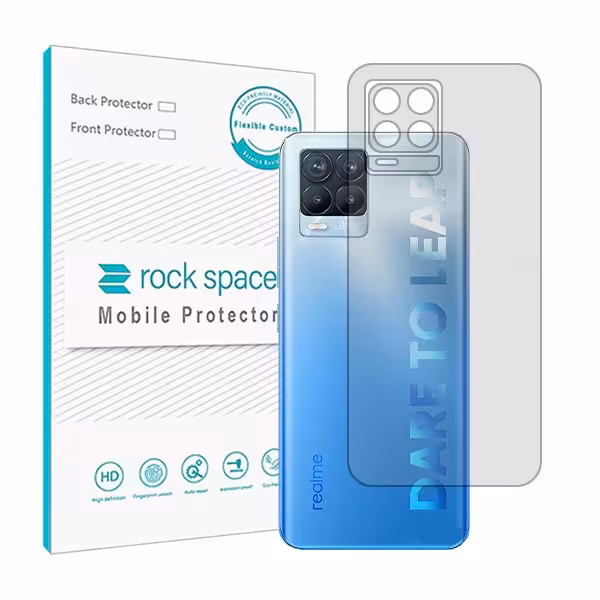 گلس محافظ پشت گوشی ریلمی 8 Pro مدل نانو هیدروژل شفاف برند راک اسپیس کد S