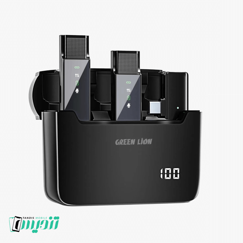 میکروفون نمایشگر دیجیتال 2 در 1 گرین لاین مدل Digital Display - تایپ سی - زنگوله