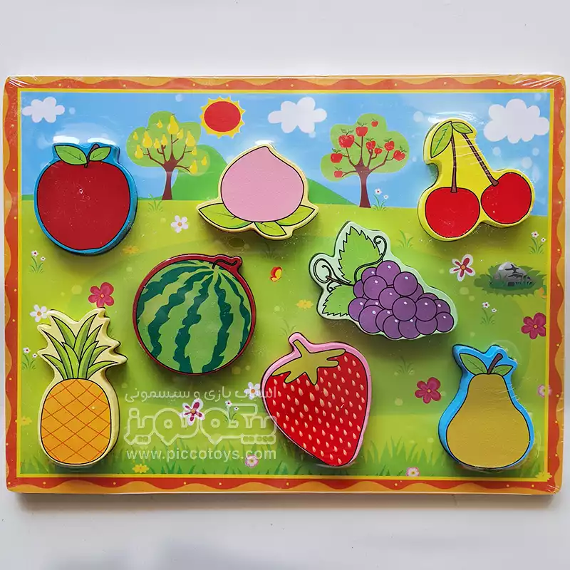 پازل چوبی جاگذاری میوه ها کد P/3588/O