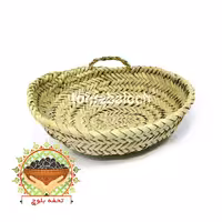 سبد نان و سبزی حصیری قطر 30 سانت 