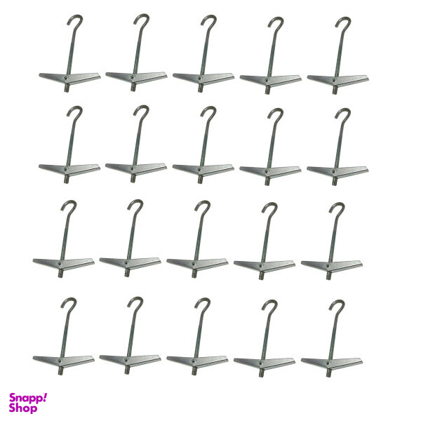 قلاب پروانه ای مدل P-100-20 بسته 20 عددی