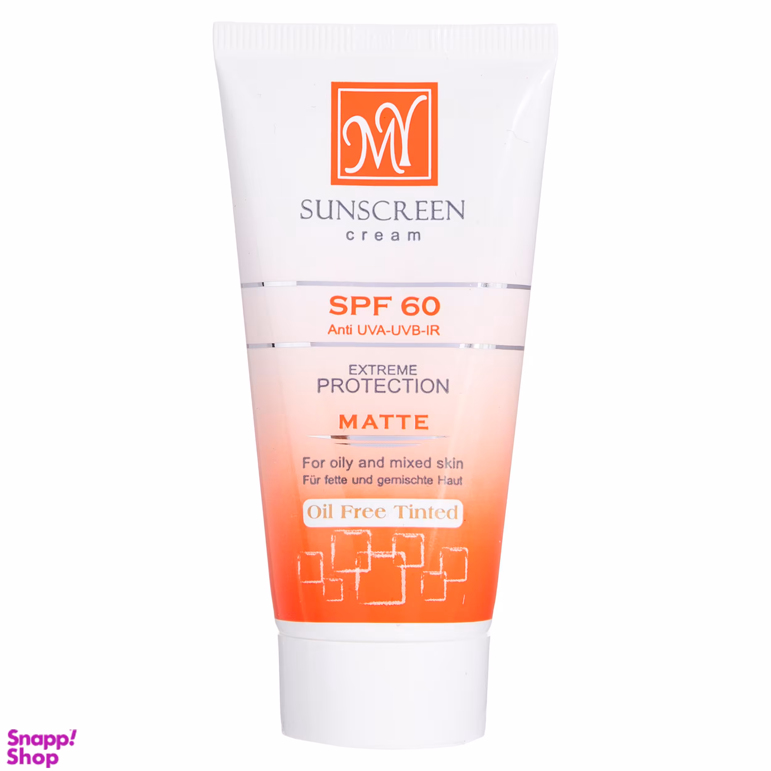 کرم ضد آفتاب رنگی مای (My) مدل Matte با SPF 60 حجم 50 میلی‌ لیتر