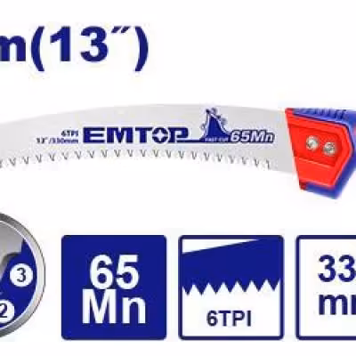 اره درخت بر دستی 33 سانتی متر ایمتاپ emtop مدل EHASP3301