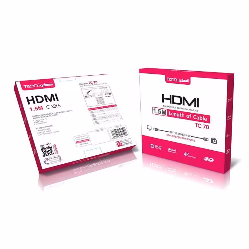 کابل HDMI تسکو مدل TC 70 به طول 1.5 متر