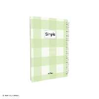 دفتر جلدسخت 100 برگ سری Simple پیتیکو کد 524