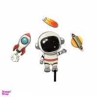 تاپر تزیین کیک بهگز مدل آدم فضایی مجموعه 4 عددی