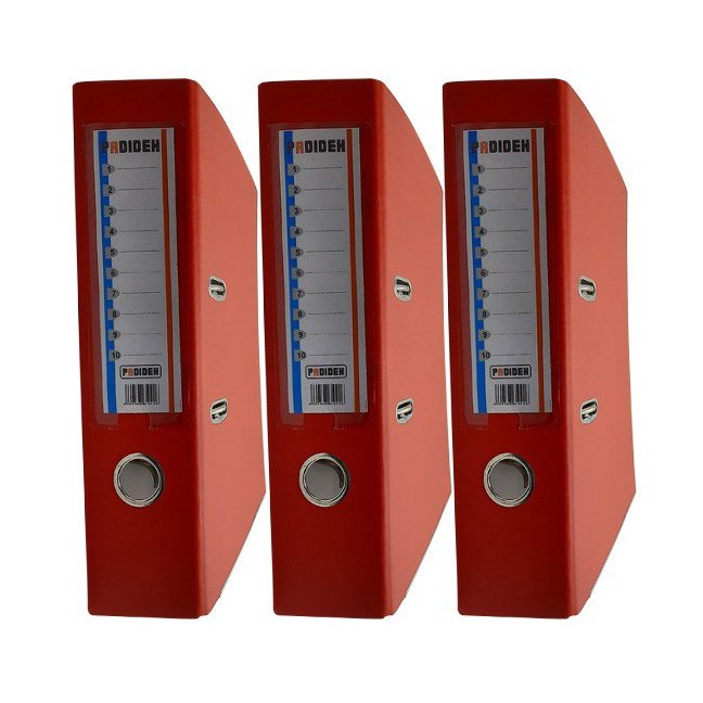 زونکن A4 لبه فلزی کتان مدل پدیده بسته سه عددی رنگ نارنجی