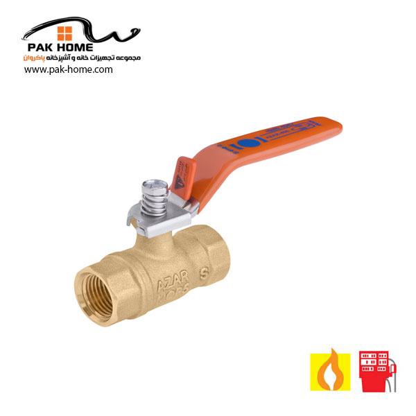 شیر گازی ضامن دار سبک آذر 102Z سایز 1/2