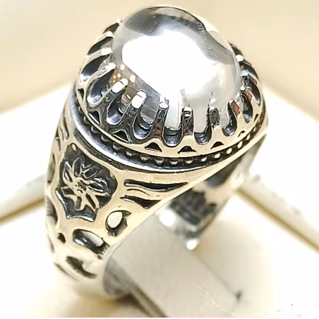  انگشتر نقره مردانه همراه در نجف 5