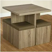 میز ناهار خوری کم جا شیک ام دی اف رنگ بندی موجود (پس کرایه)