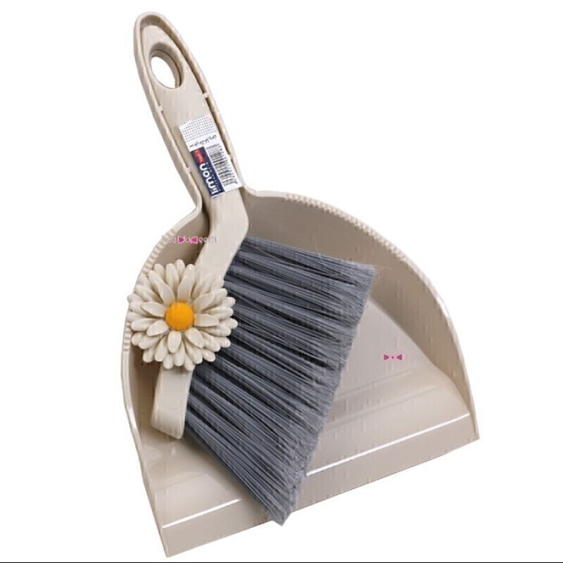 ست فرچه و خاک انداز فانتزی-لیمون