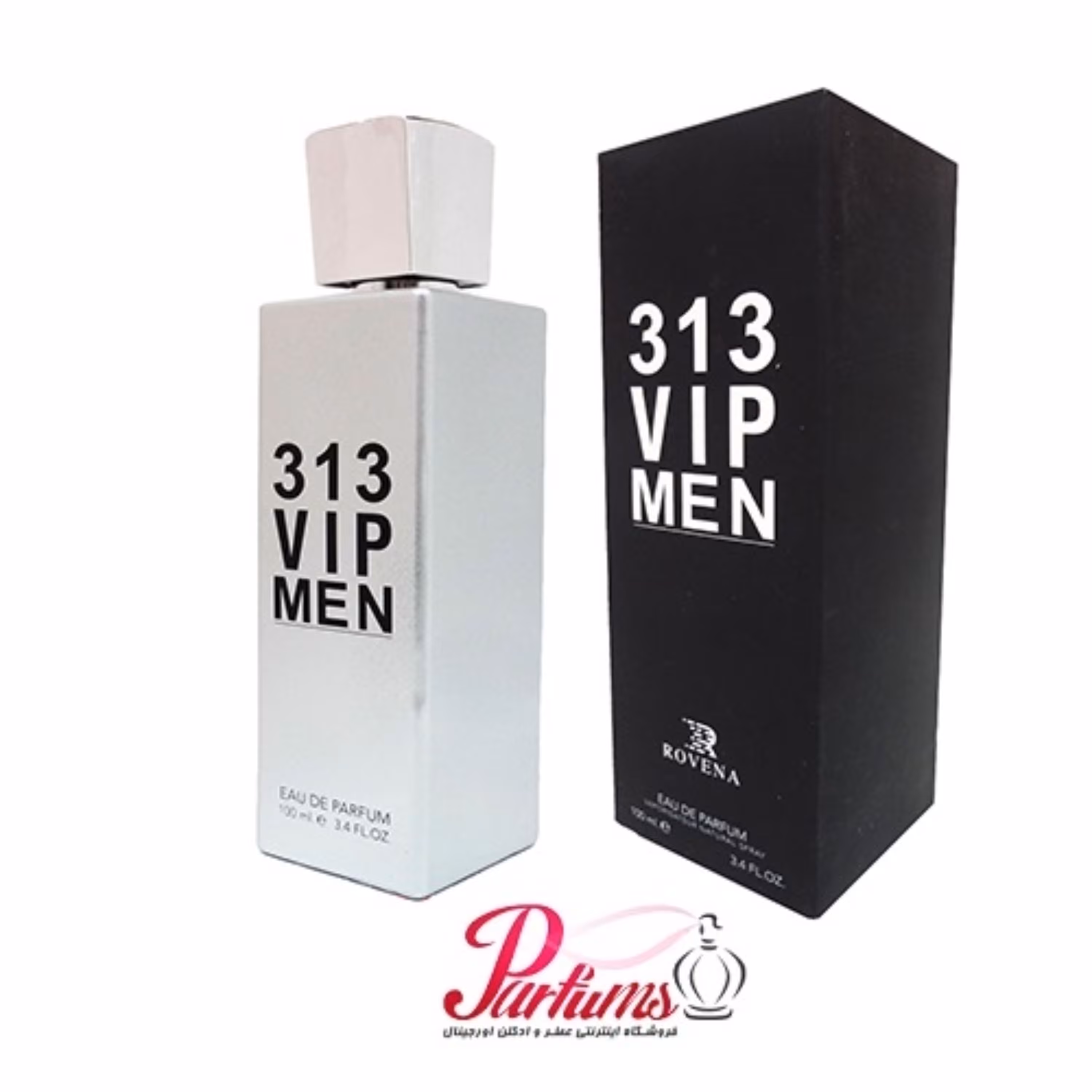 ادکلن روینا وی آی پی ROVENA 313 VIP MEN(رایحه ادکلن 212 وی آی پی مردانه  Carolina Herrera 212 VIP Men)