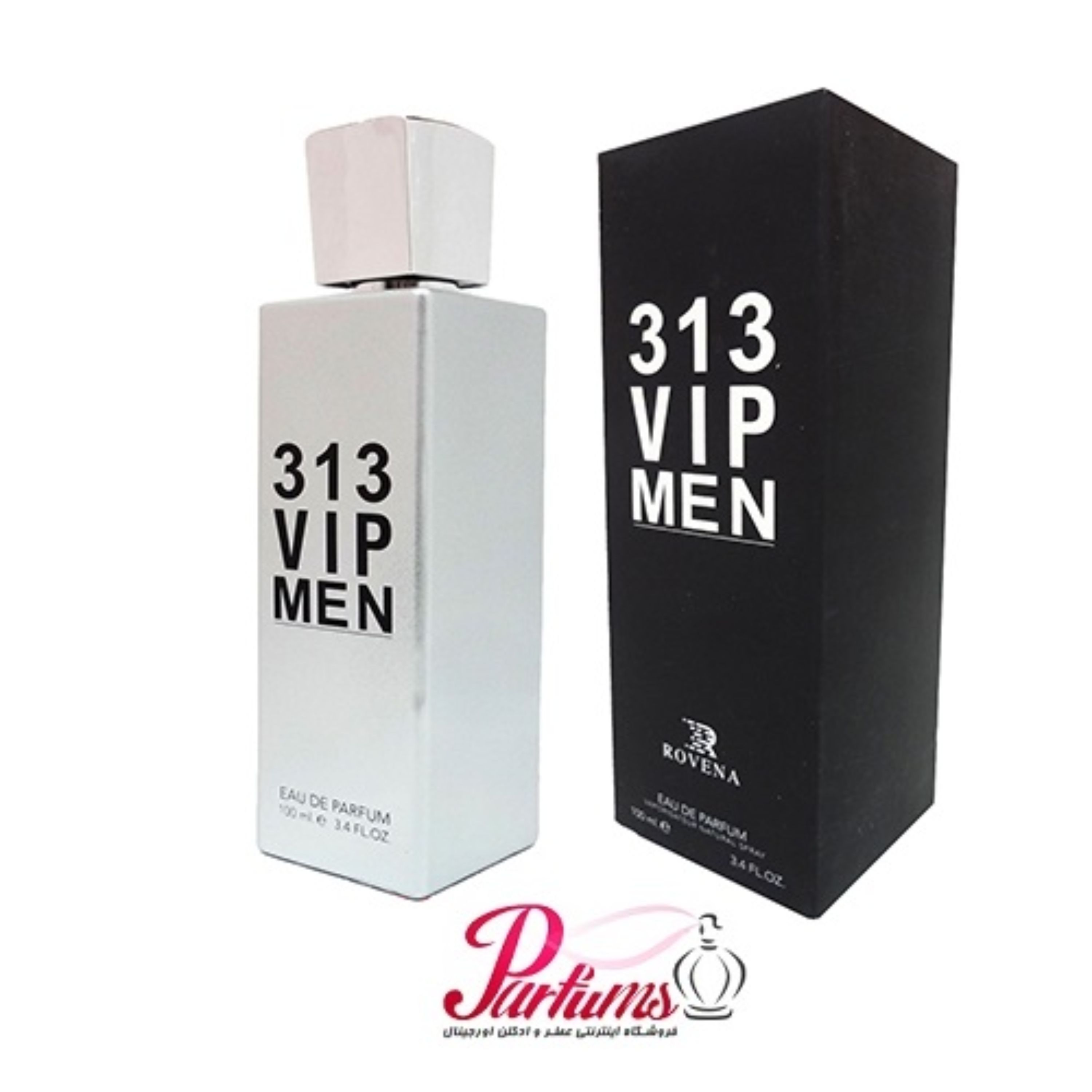 ادکلن روینا وی آی پی ROVENA 313 VIP MEN(رایحه ادکلن 212 وی آی پی مردانه Carolina Herrera 212 VIP Men)