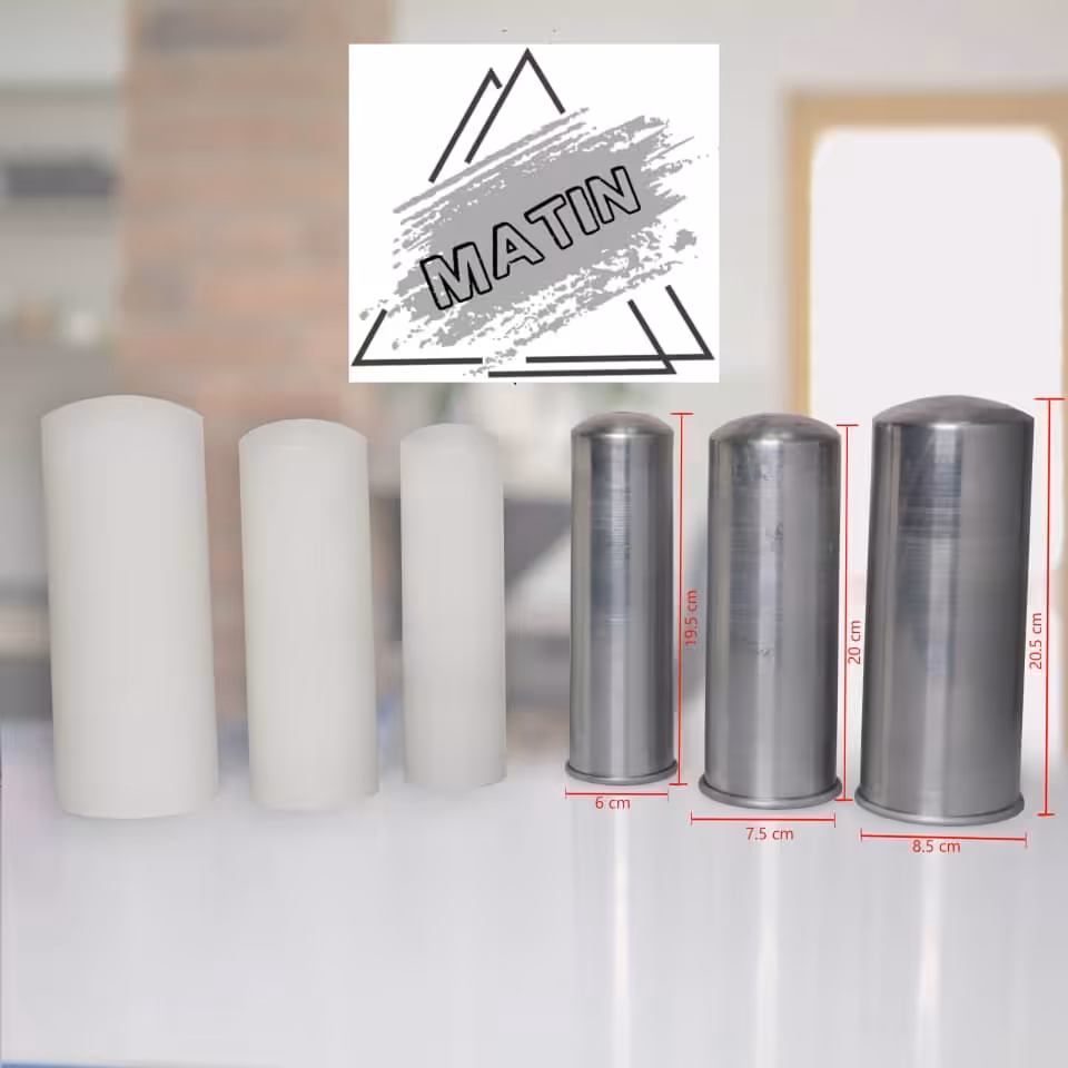 قالب استوانه سر محدب قطر 8