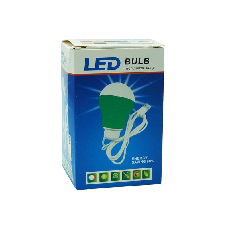 لامپ led usb پکدار دوکاره