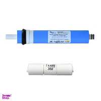 فیلتر ممبران دستگاه تصفیه آب آکوا پیورست مدل AP-75G + محدود کننده فاضلاب مدل FLOW 300