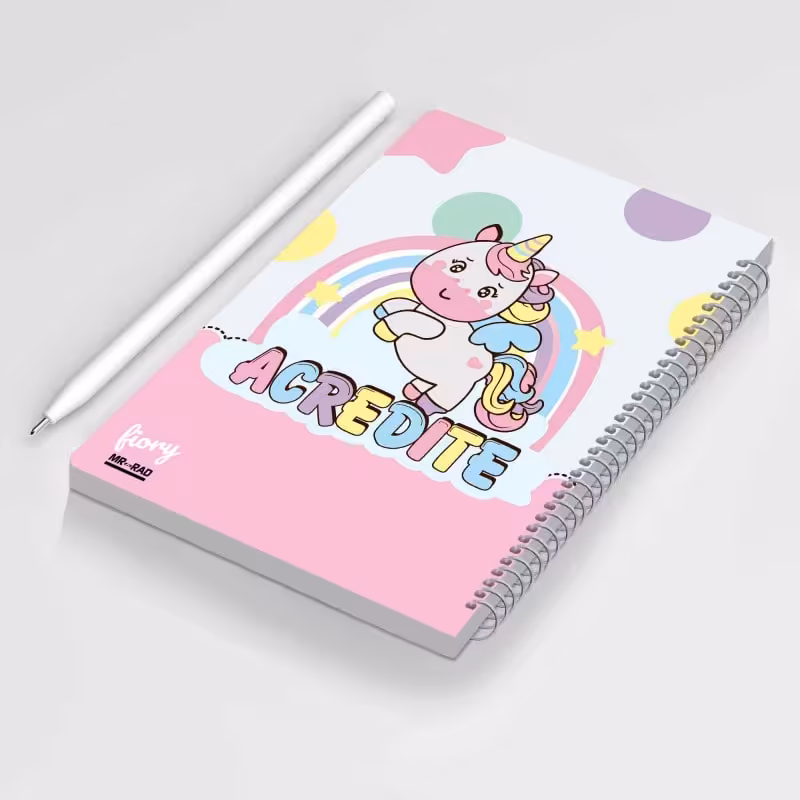 دفتر مشق 50 برگ مستر راد طرح یونیکورن مدل اسب تک شاخ