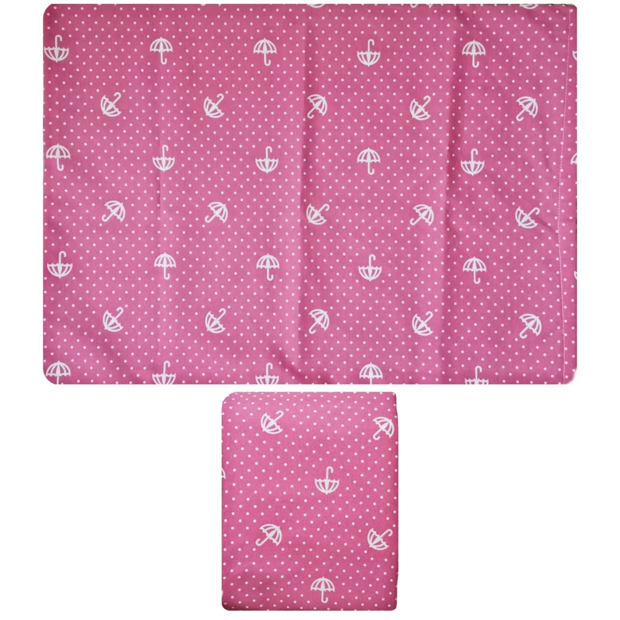 نیم ست روتشکی کش دار یک نفره 2 تکه طرح چتری