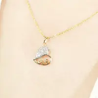 گردنبند قلبی برند ژوپینگ بدون زنجیر کد 7462