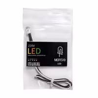چراغ سیگنال (LED ال ای دی) 220 ولت ماکت سازی ( رنگ سبز) 5 میل مجموعه 10عددی برند مورس 