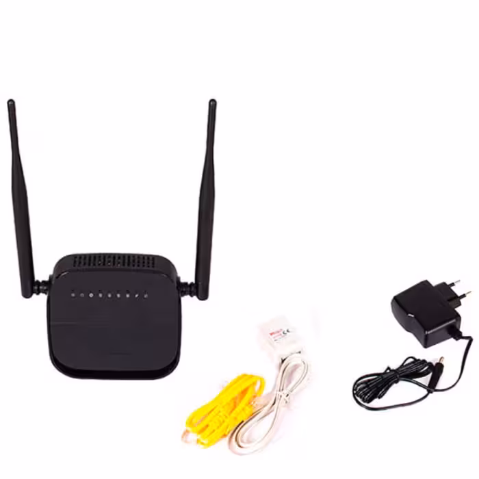 مودم adsl دی لینک مدل dsl-124 دو آنتن 4 پورت - کارتن 10تایی