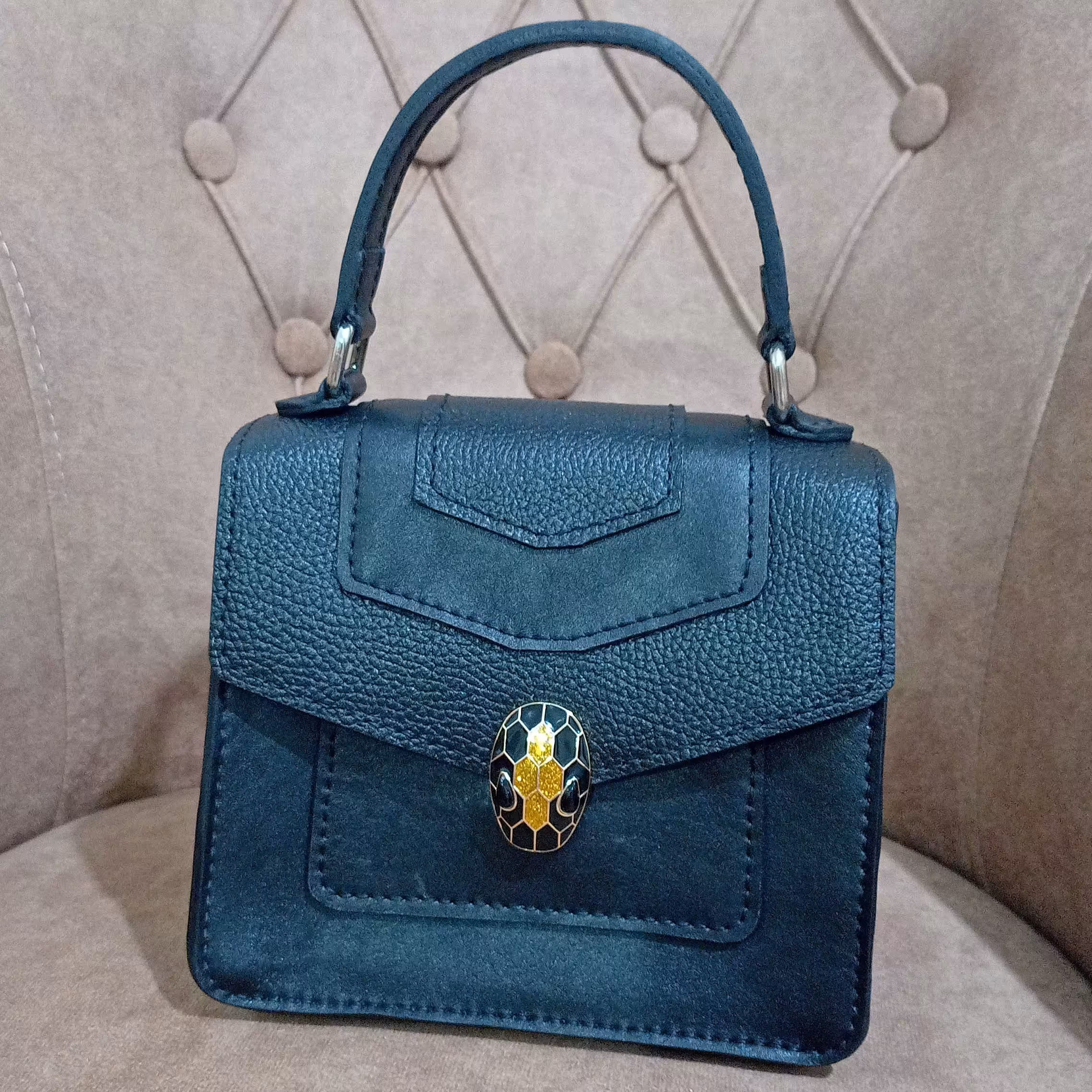 کیف مجلسی زنانه دست دوز چرم گاوی