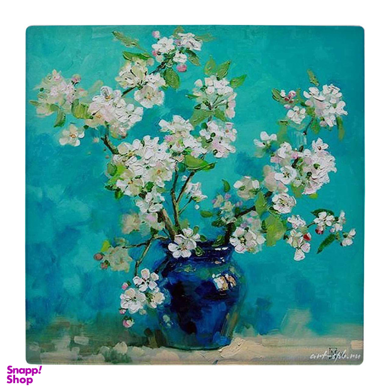 زیر لیوانی  طرح گلدان سفالی و گل کد 4809035_3648